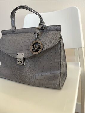 Versace 1969 | Red Crocodile Handbag